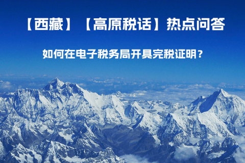 如何在電子稅務局開具完稅證明？
